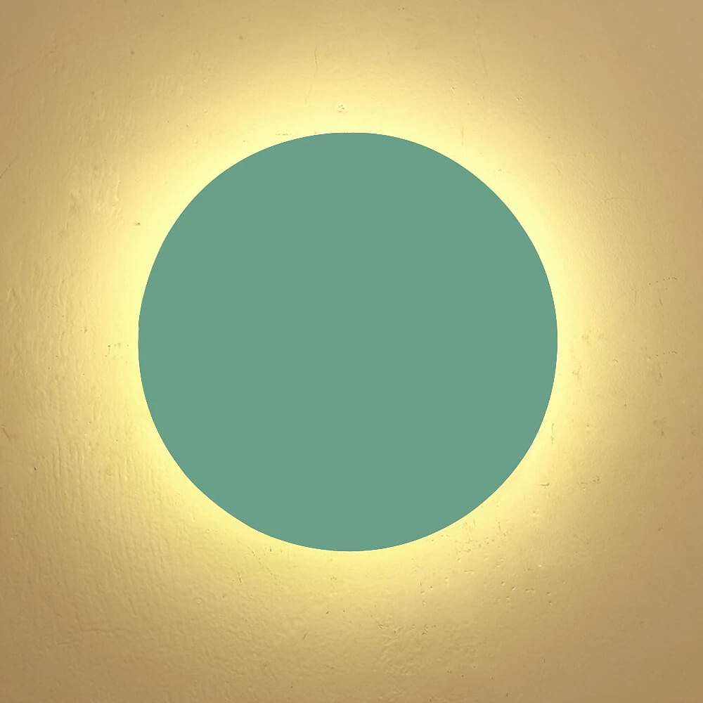 Hjemix | GlowOrb Minimalistisk Rund LED Vegglampe | Fargevariasjon | Dimmbar Lys