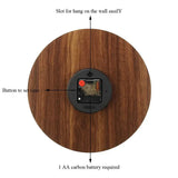 Hjemix | Glowtic Lysende Veggklokke | Tre Design | Still | Nattlys | Nordisk Stil | Gaveideer