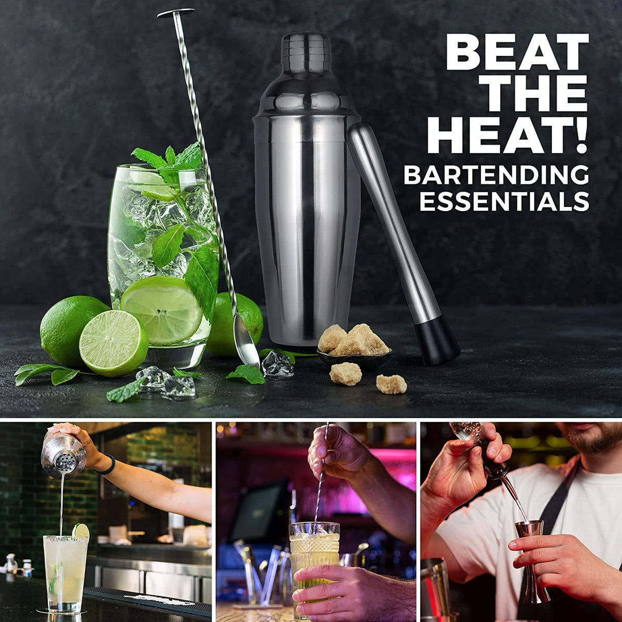 Hjemix | 12-Delt: Cocktail Shaker Sett