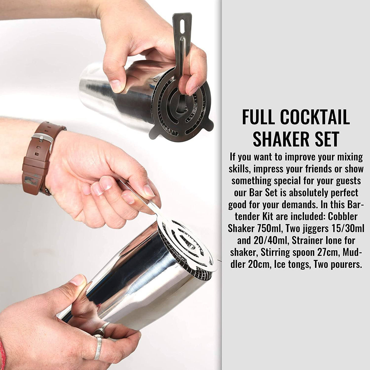 Hjemix | 12-Delt: Cocktail Shaker Sett