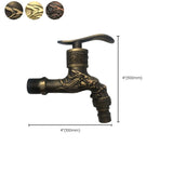 Hjemix | Vintage Classic Faucet Water Lock Single Handle Dragon Engraving Wall Mounted Faucet