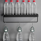 Hjemix | Matt svart badsett Moderne 1/2 - Stykke Rustfritt stål badhylde