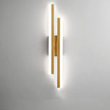 Hjemix | Alana Moderne LED Veggbelysning - Elegant Svart/Gold Veggbelysning for Stue og Soverom
