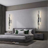 Hjemix | Alana Moderne LED Veggbelysning - Elegant Svart/Gold Veggbelysning for Stue og Soverom