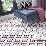Hjemix | Multi-Tonal Stil Vinyl Plank Gulv Peel og Stick Porselen Flis Utseende PVC Gulv