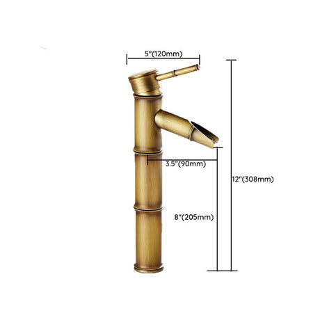 Hjemix | Rund Enkelt Håndtak Kran Landsstil Vaskemikser