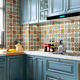 Hjemix | Multi-Tonal Stil Vinyl Plank Gulv Peel og Stick Porselen Flis Utseende PVC Gulv
