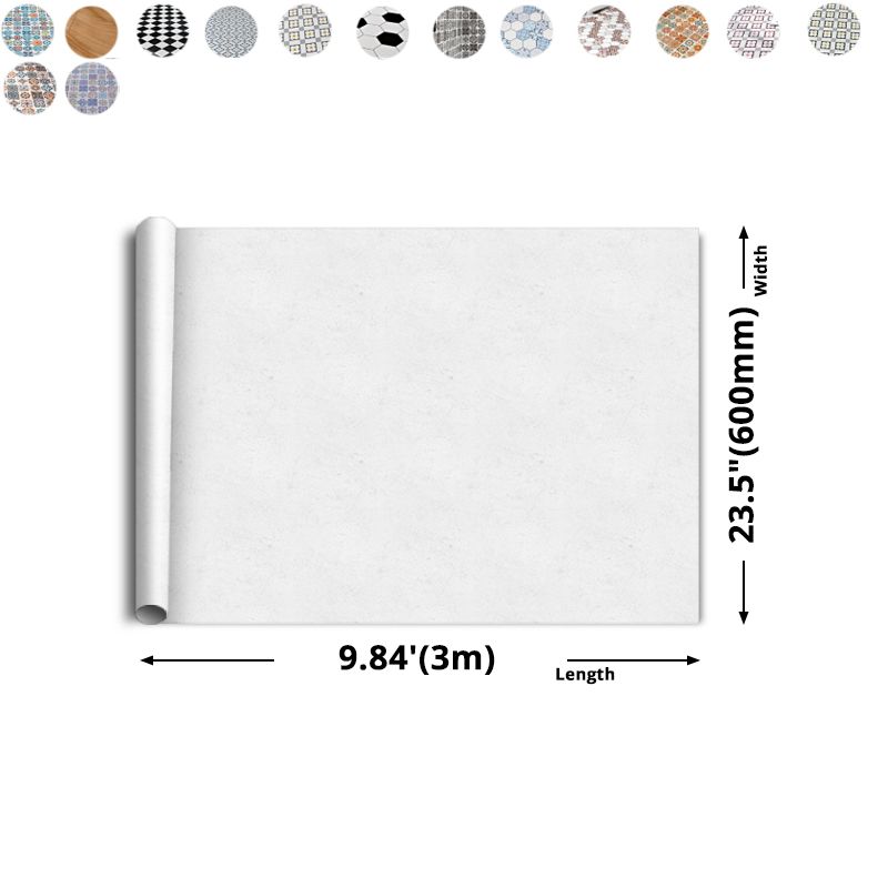 Hjemix | Multi-Tonal Stil Vinyl Plank Gulv Peel og Stick Porselen Flis Utseende PVC Gulv