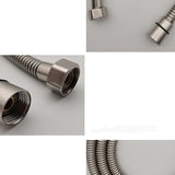 Hjemix | Rund Håndholdt Dusjhode Vannbesparende Dusjhode Laget av Rustfritt Stål