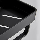 Hjemix | Matt svart badsett Moderne 1/2 - Stykke Rustfritt stål badhylde