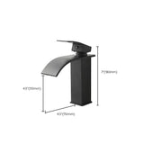 Hjemix | Moderne vannfall tut baderom vask med LED messing baderom vask