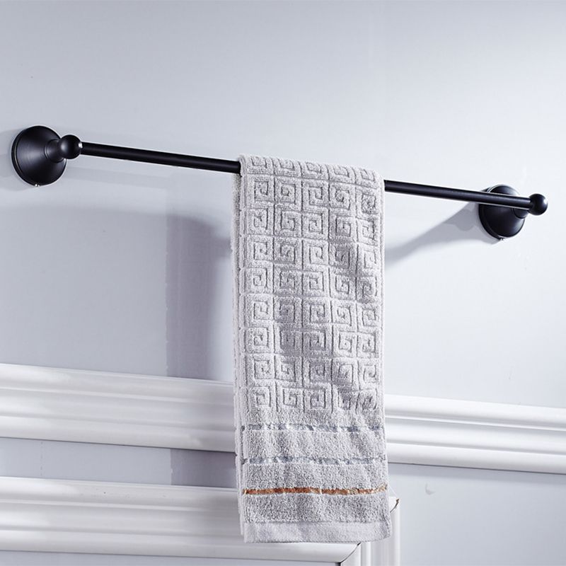 Hjemix | Metallbaderom sett 4-delt Tradisjonell stil Svart badeaccessoriesett