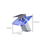 Hjemix | 1-Lever Vanity Blandet Krane 1-Hull Kobber Vask Krane med LED-Belysning