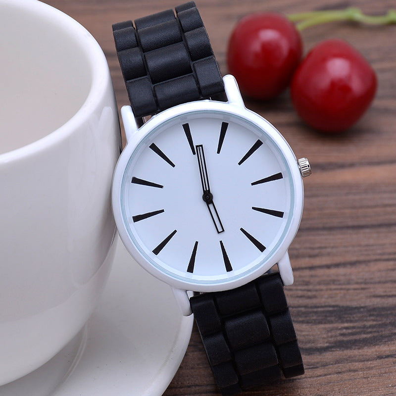 Hjemix | Klassisk ultratynn silikone dame armbåndsur