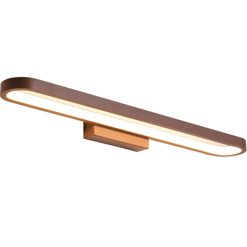Hjemix | Leigh moderne vegglampe lineær, Gull, Soverom/Baderom, Metall