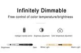 Hjemix | Moderne nordisk timer oppladbar ABS HIPS silikon sylinder LED bordlampe nattlys for natbordet