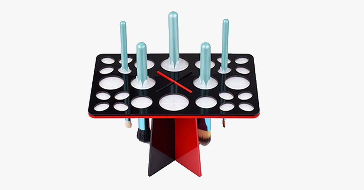 Hjemix | Brush Dry Organizer – Profesjonelt tørk dine sminkebørster