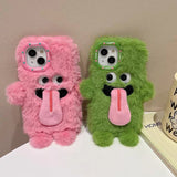 Hjemix | Morsom tungsten ut plush telefonholder for iPhone