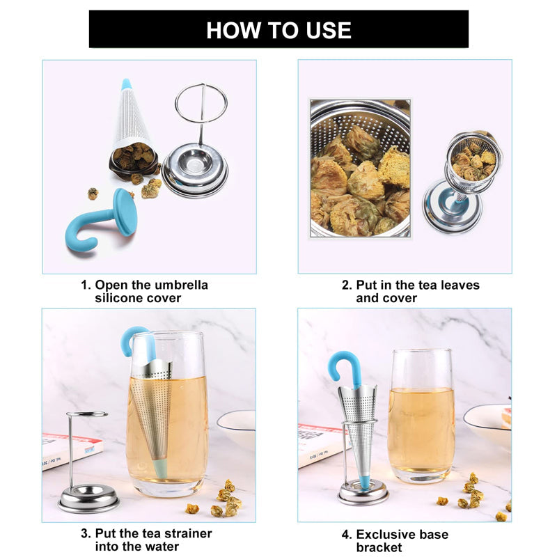 Hjemix | Ståltekanna tefilter parasoll