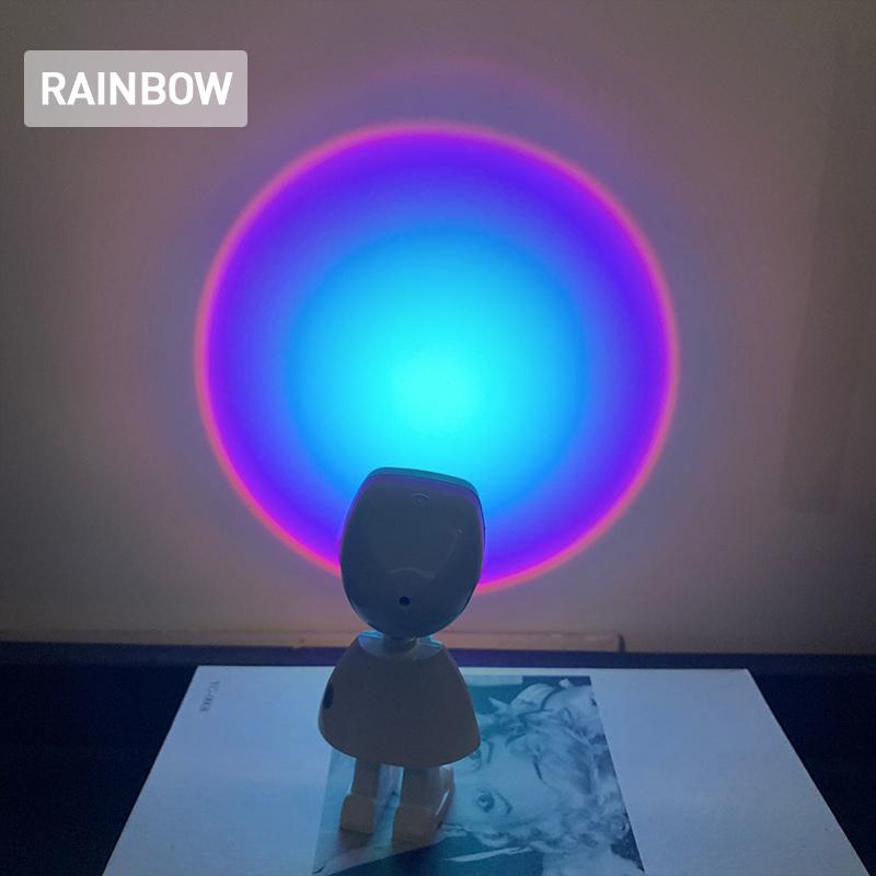 Hjemix | Romantisk Moderne Robot Solnedgang Lampe