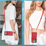 Hjemix | Læderlommebok med ring og snor for iPhone