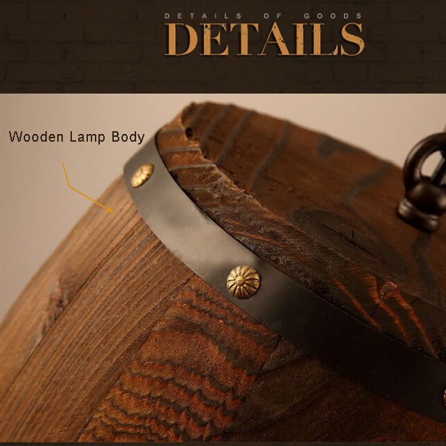 Hjemix | BarrelGlow Vintage Pendellampe | Trevinfat Design | 1-pære | Rustikk Belysning