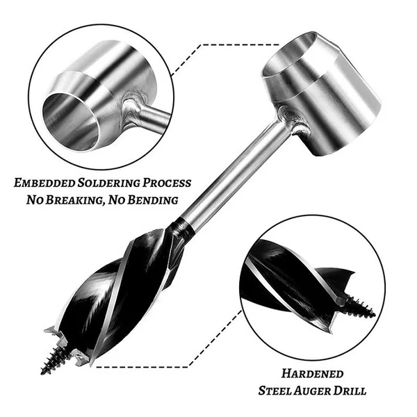 Hjemix | Bushcraft Auger – Bushcraft Hånd Auger Skrutrekker