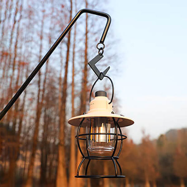 Hjemix | Utendørs Vintage Camping Lys Hest Lys Oppladbart Bærbart Camping Lys