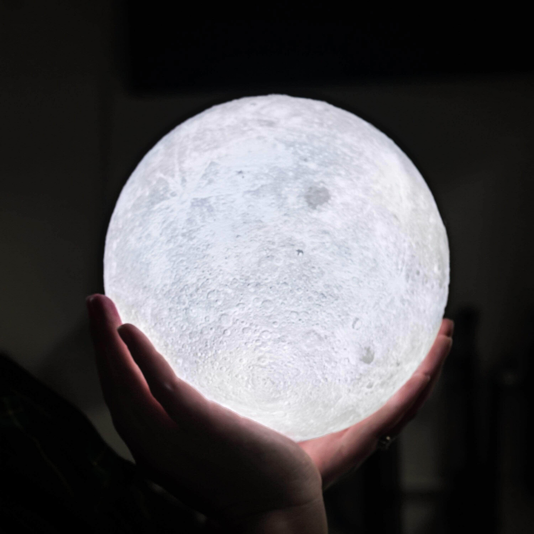 Hjemix | Moon lampe - Lunar - Oppladbar - Berøringskontroll