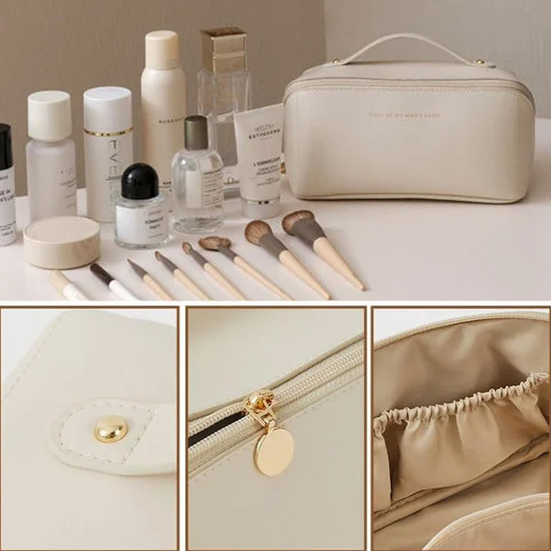 Hjemix | PU Bærbar Reisedaglig Kosmetikkoppbevaringsveske