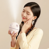 Hjemix | USB oppladbar aromaterapi diffuser med 7 farger stemningslys | 220mL romkapsel luftfukter - Ermius