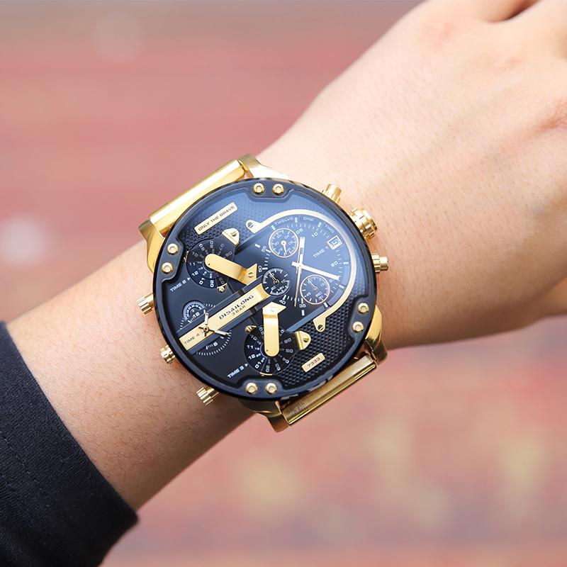 Hjemix | Rustfritt stål kronograf kvartsur