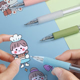 Hjemix | Morandi Cartoon Pattern Student Universal Knife Pen
