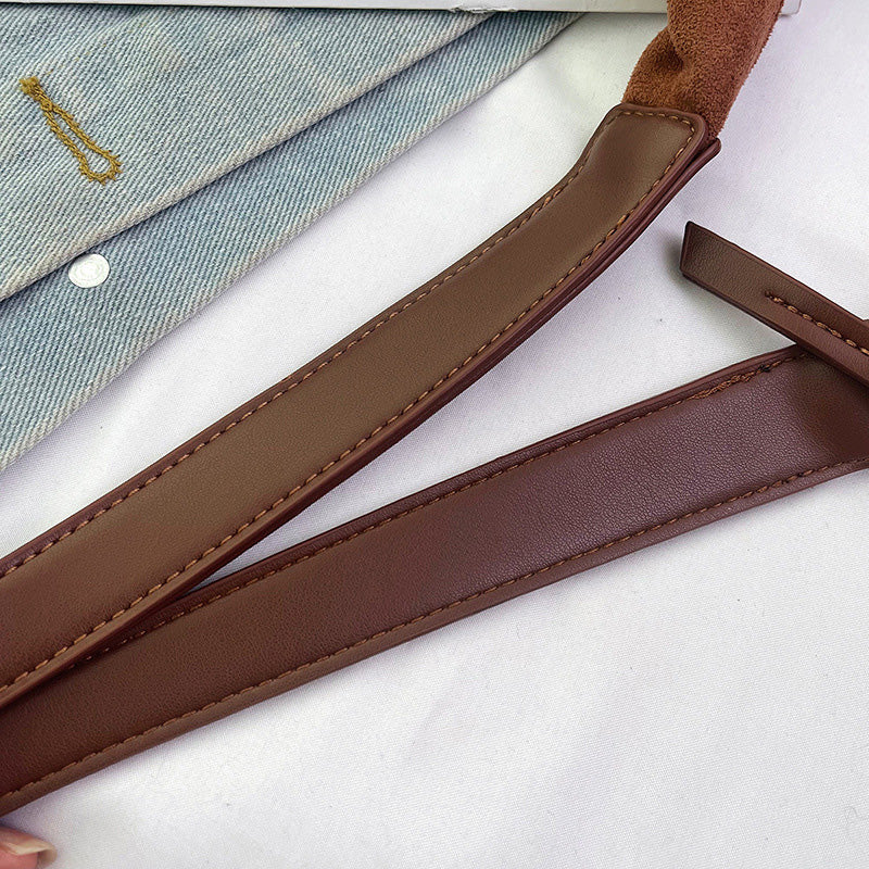 Hjemix | Suede budveske med stor kapasitet