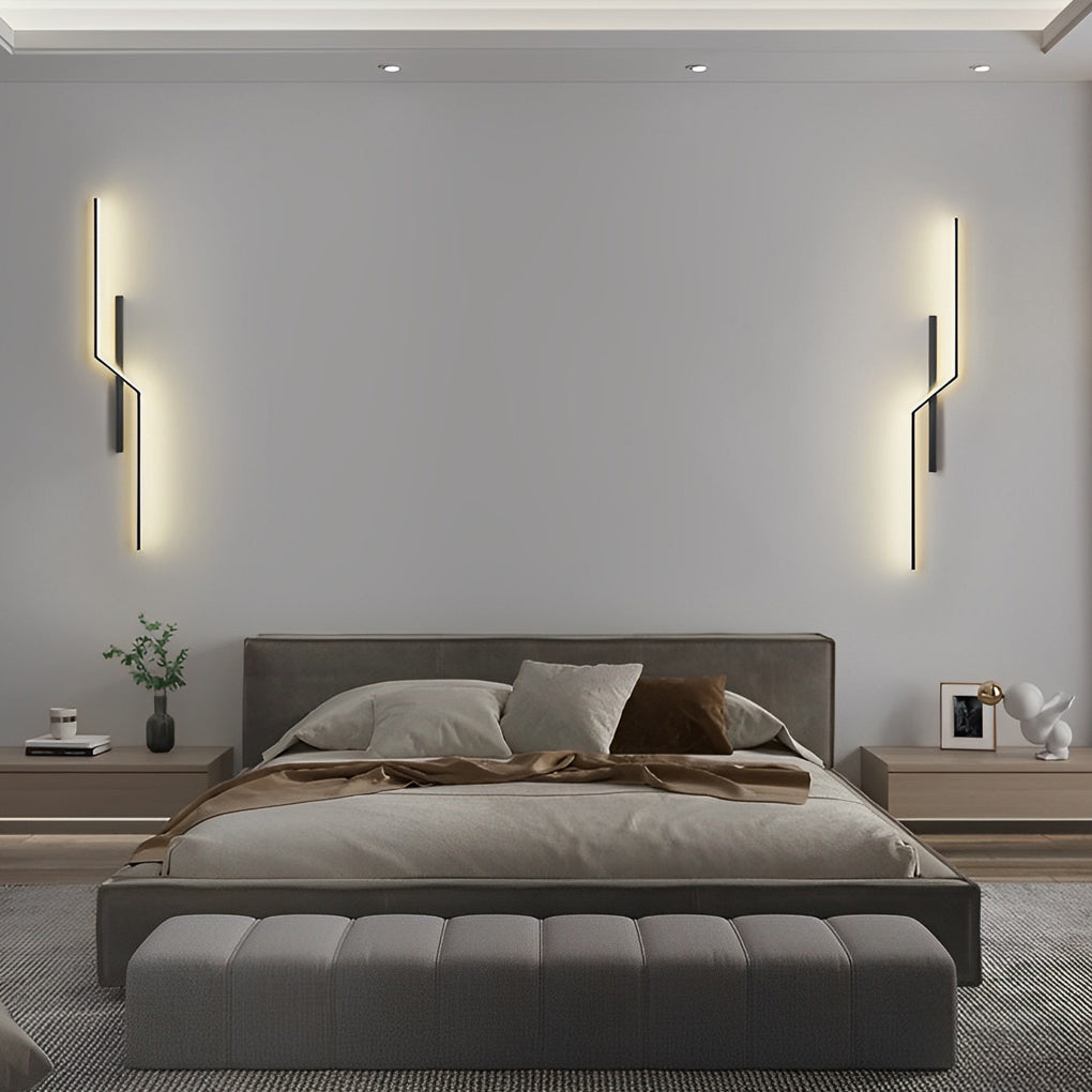 Hjemix | Linjer Kreativ LED Moderne Minimalistisk Vegglampe Dekorative Vegglamper Belysning
