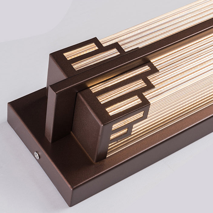 Hjemix | LumaRay Vanntett LED Vegglampe | Rustfritt Stål Glass | Rektangulær | Utendørs Belysning Terrasse