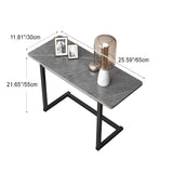 Hjemix | ModernoCurve C-Side Table | MDF tabletop | Moderne design | Plassbesparende | Perfekt for stue og soverom