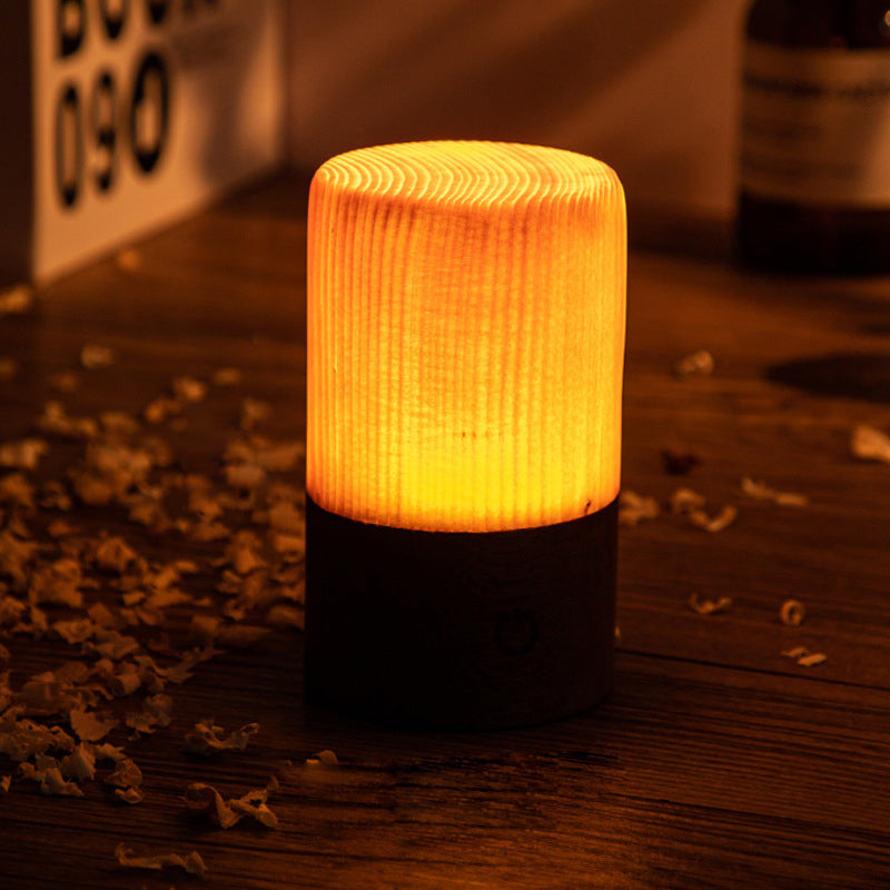 Hjemix | LumiWood – LED bordlampe med batteri og berøringskontroll
