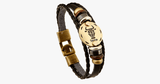 Hjemix | Zodiac Armbånd - Gallstone Lær Armbånd - Tilgjengelig for alle stjernetegn