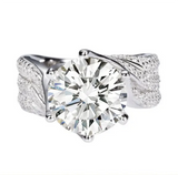 Hjemix | 3-karats Super Flash Moissanite Ring