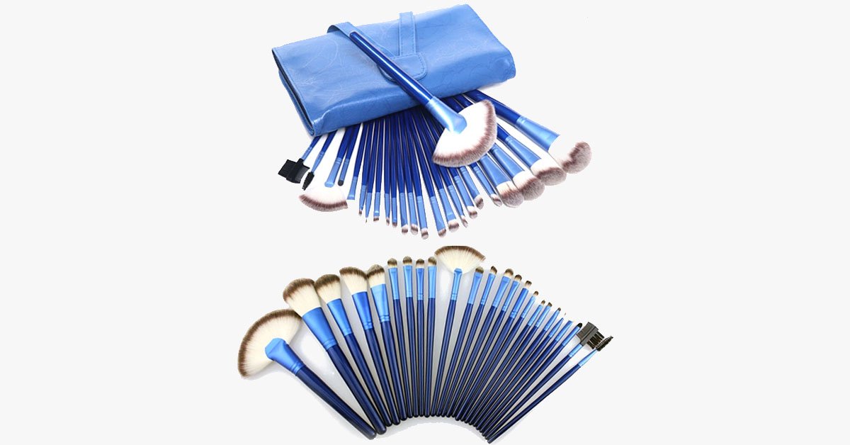 Hjemix | Havblå 24-delt Børstesett