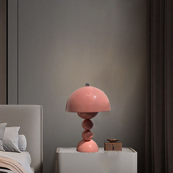 Hjemix | Moderne Luksus Bordlampe laget av Grønn Pumpkin Keramikk med 1 Lys – Ideell for Nattstue/Stue/Soverom/Kontor