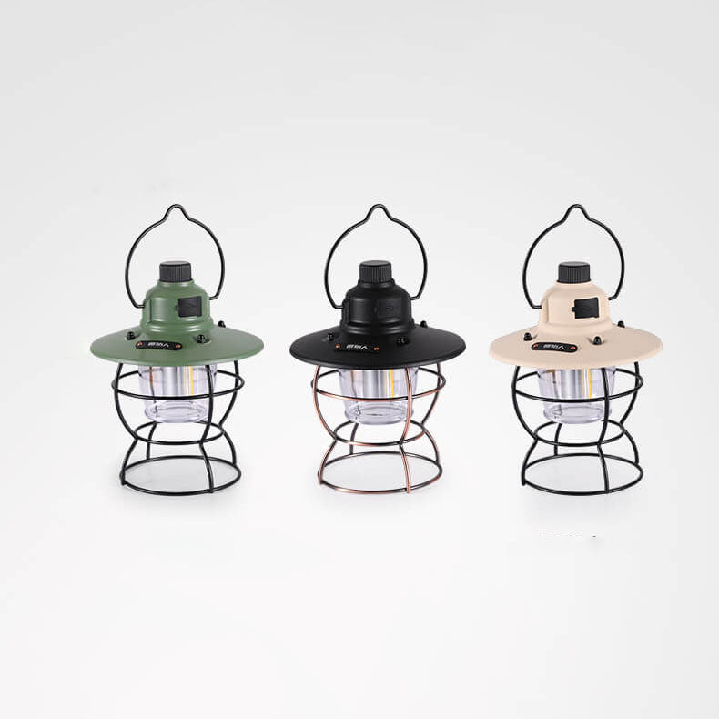 Hjemix | Utendørs Vintage Camping Lys Hest Lys Oppladbart Bærbart Camping Lys