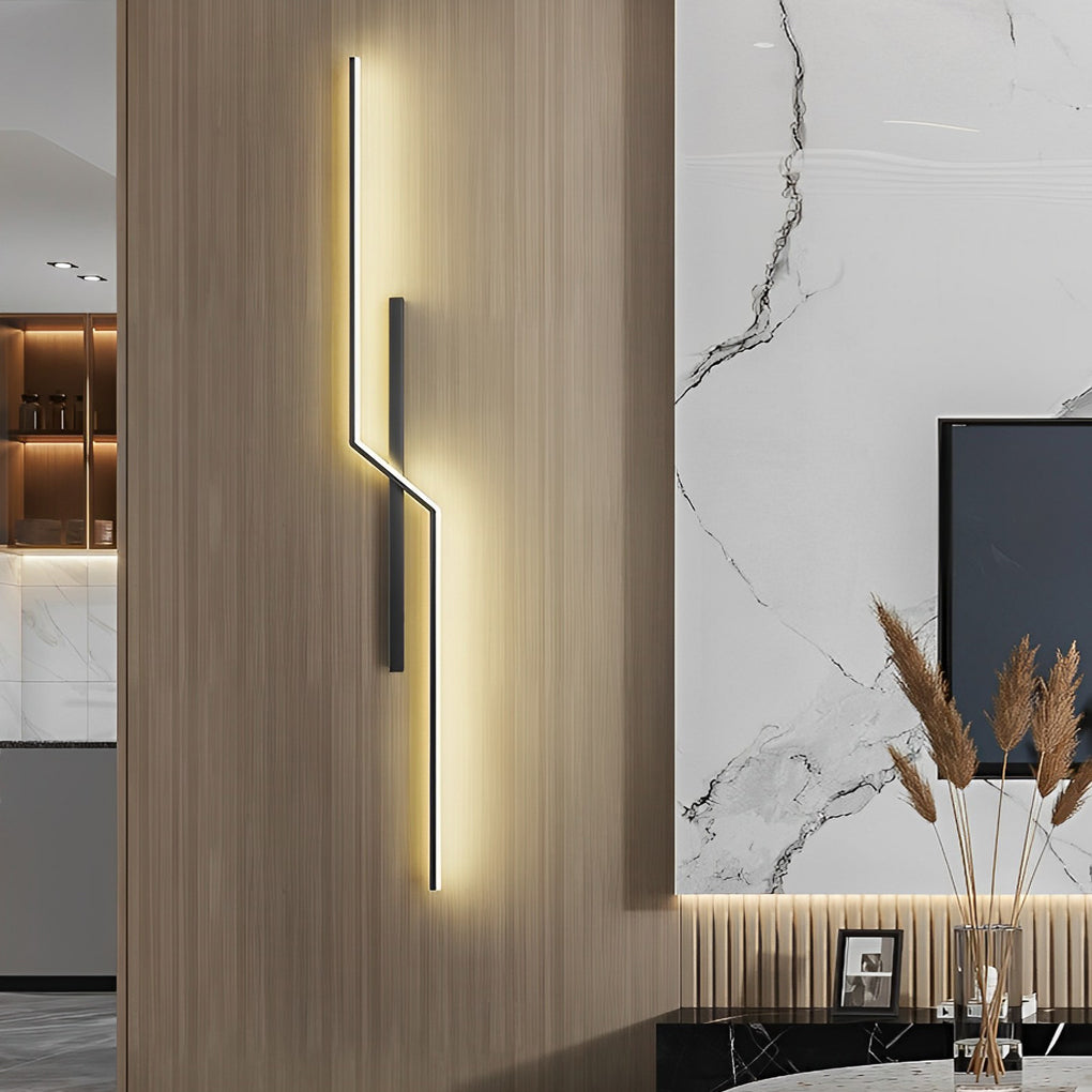 Hjemix | Linjer Kreativ LED Moderne Minimalistisk Vegglampe Dekorative Vegglamper Belysning