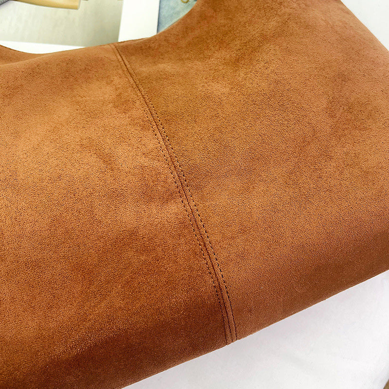 Hjemix | Suede budveske med stor kapasitet