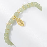 Hjemix | Hetian Jade Armbånd med Blad
