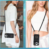 Hjemix | Læderlommebok med ring og snor for iPhone