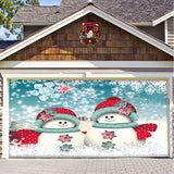 Hjemix | Snow Garage Door Banner Ornament