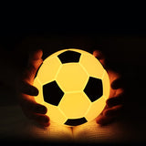 Hjemix | Kreativ Fotball Silikon LED Nattlys USB Lading Bordlampe