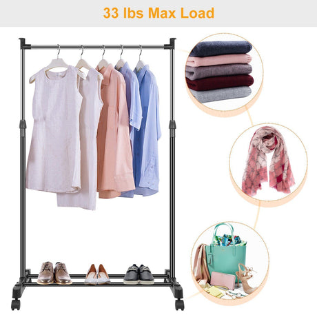 Hjemix | 15 kg./33 lbs. høydejusterbar klesstativ